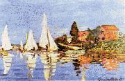 Claude Monet Regatta at Argenteuil USA oil painting reproduction